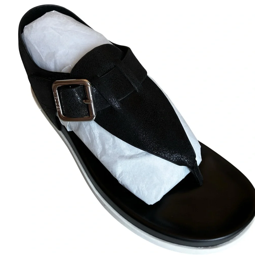 Urban Sport By J Slides Black Metallic Luxe Freya Size 8